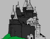 Coloring page Medieval castle painted byALEX HOWARD