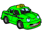Coloring page Taxi Herbie painted byABI