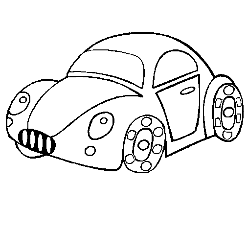 Coloring page Toy car painted byDDD