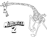 Coloring page Madagascar 2 Melman 2 painted bygiraffe