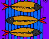 Coloring page Fish painted bydania