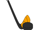 Coloring page Stick and puck painted byjoey