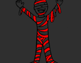 Coloring page Child mummy painted byjenti.is.da.best