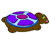 Coloring page Bear-shaped Simon game painted byjade