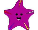 Coloring page Starfish painted byanna