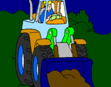 Coloring page Digger painted byevan