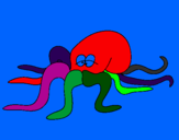Coloring page Octopus painted bydamo