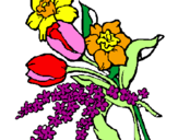 Coloring page Bunch of flowers painted bylove micaela