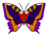 Coloring page Butterfly  painted byHolly