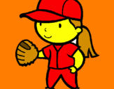 Coloring page Baseball player painted byISAIAS GUTIERREZ