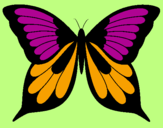 Coloring page Butterfly painted byaintzane