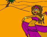 Coloring page Sahara painted byRachell A.