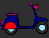 Coloring page Vespa painted bymarco