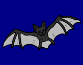 Coloring page Flying bat painted bykevin