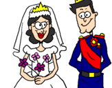 Coloring page Royal wedding painted byThe God Of Freedom