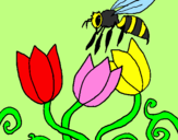 Coloring page Bee painted byGirlsRule