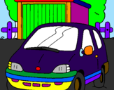 Coloring page Car in the country painted bymaximo