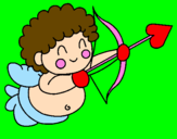 Coloring page Cupid painted bykoty