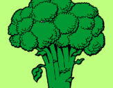 Coloring page Broccoli painted byBRITTANY