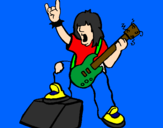 Coloring page Rocker painted bypatu