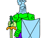 Coloring page Knight painted byalex  Young