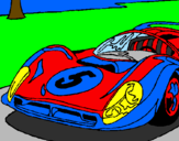 Coloring page Car number 5 painted byfatima