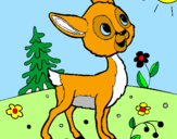 Coloring page Fawn painted byAsdrubal
