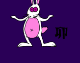 Coloring page Rabbit painted byflapa