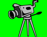 Coloring page Movie camera painted by**ika**