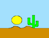 Coloring page Desert painted byandres