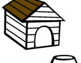 Coloring page Dog house painted byhale bop32
