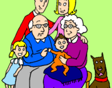 Coloring page Family  painted byLegion