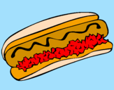 Coloring page Hot dog painted byJorge21