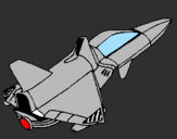 Coloring page Rocket ship painted byCandie