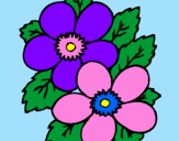 Coloring page Flowers painted byShannon