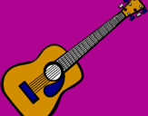 Coloring page Spanish guitar II painted byHannah