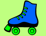 Coloring page Roller skate painted byWyatt