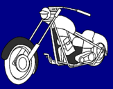Coloring page Motorbike painted bydiing