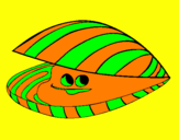 Coloring page Clam painted byL.J.