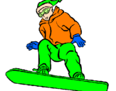 Coloring page Snowboard painted bydaniel.