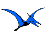 Coloring page Pterodactyl painted bybetito