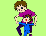 Coloring page Learn to walk painted byoksana 