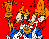 Coloring page Musical band painted bypatu