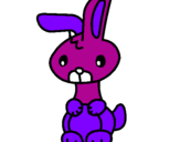 Coloring page Art the rabbit painted byPLJIVAQGER