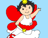 Coloring page Fairy painted byDennisse