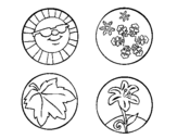 Coloring page Seasons of the year painted byaa