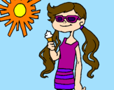 Coloring page Summer 2 painted bymarina