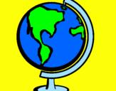 Coloring page Globe II painted byandres