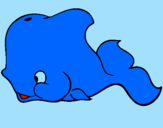 Coloring page Whale painted byrodolfo