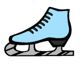 Coloring page Figure skate painted bycupcake